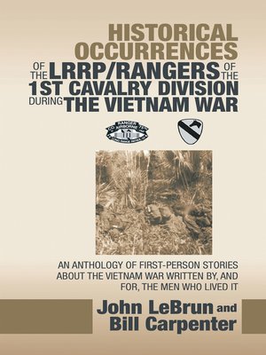 cover image of Historical Occurrences of the Lrrp/Rangers  of the 1St Cavalry Division During the Vietnam War